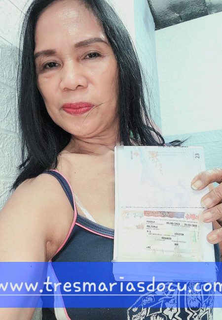 Approved Tourist Visa in Canada- Ma'am Rosario