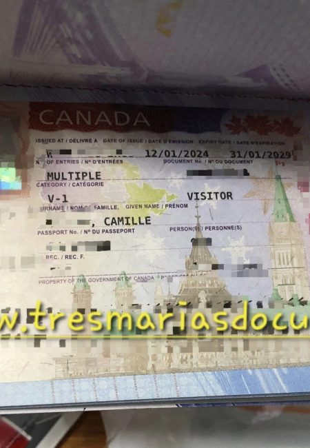 Tourist Visa Canada - Ms. Camille