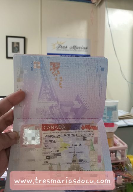 Tourist Visa Canada- Ms. Joy