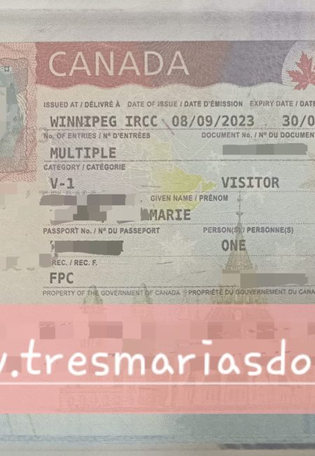 Tourist Visa Canada - Ms. Marie