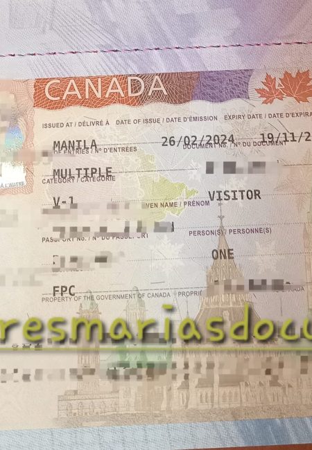 Tourist Visa Canada - Sir Jun