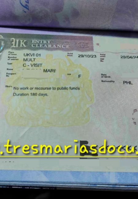 UK Tourist Visa- Ms. Marivic